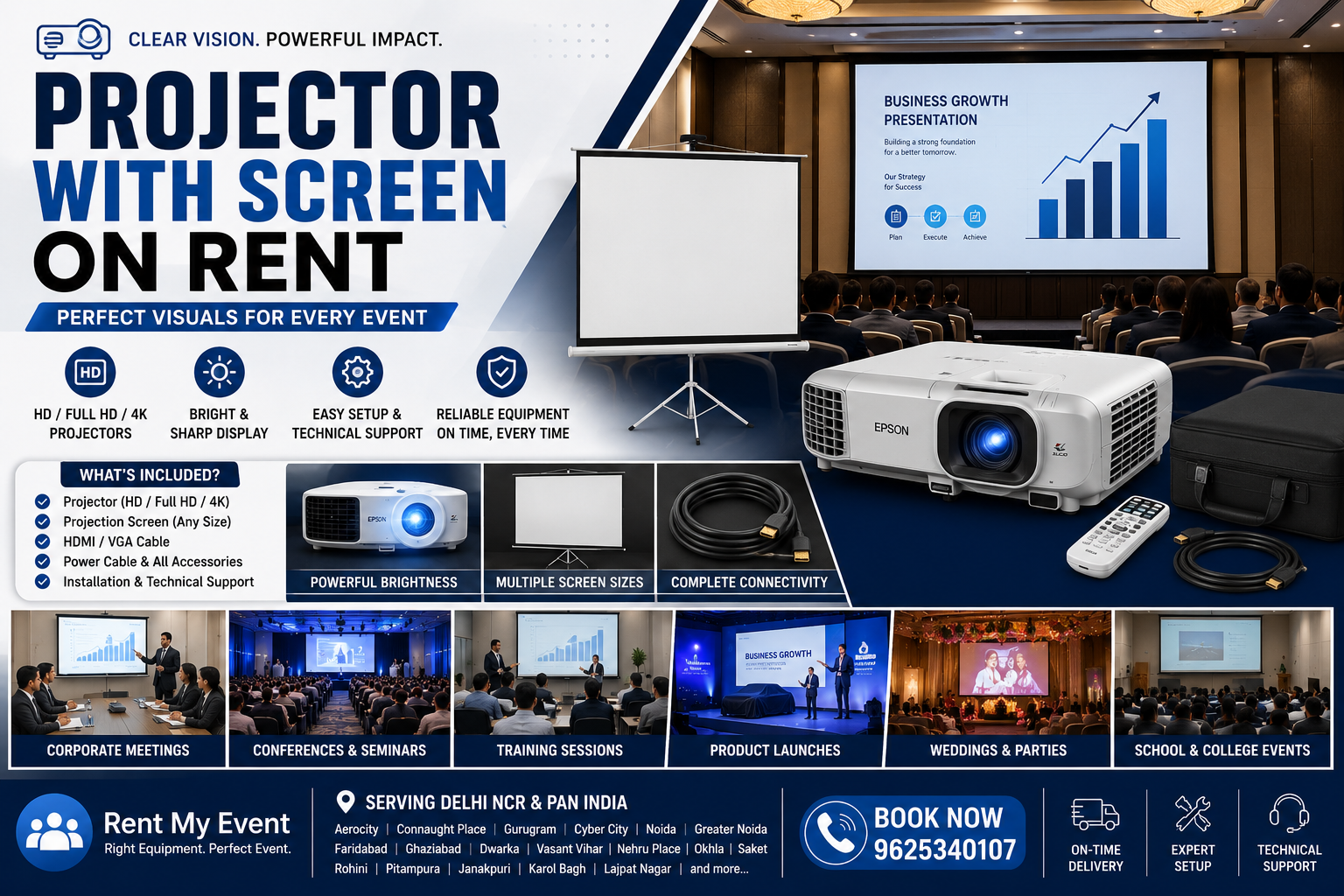 Projector on Rent in Gurgaon